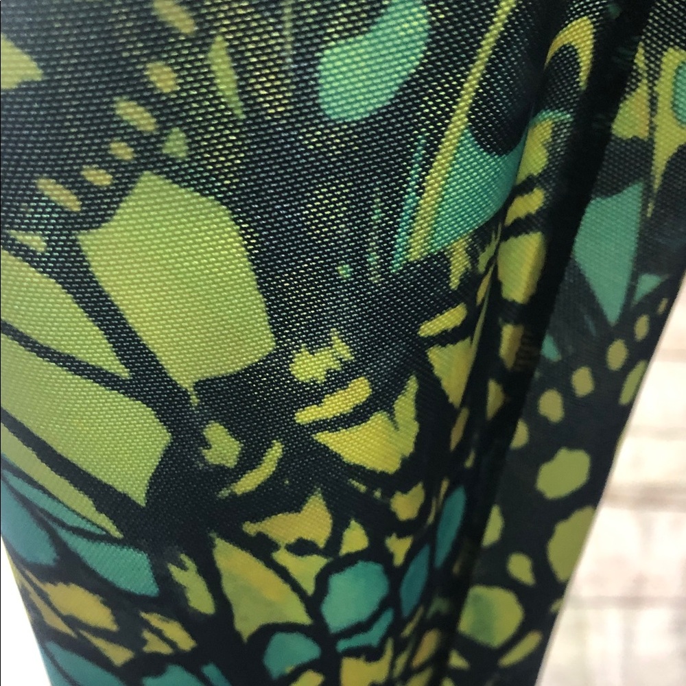 Yitty Multicolor Butterfly Patterned Sheer Leggin… - image 7